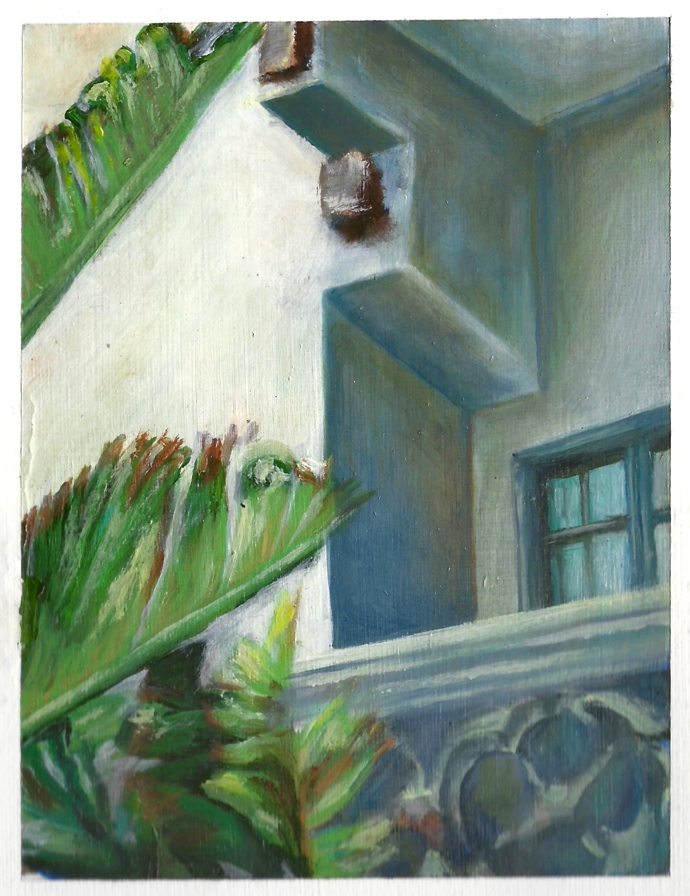 Sunny balcony study