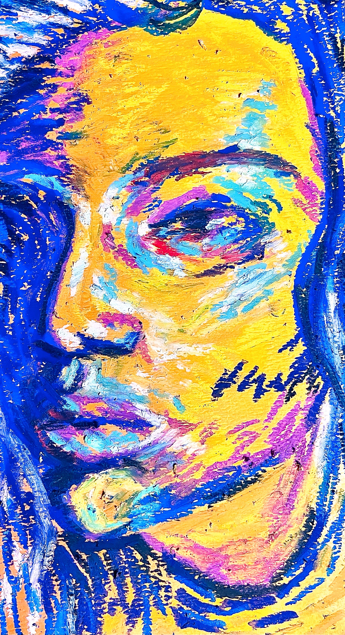 Oil Pastel Mini Portrait