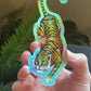 Holographic tiger sticker